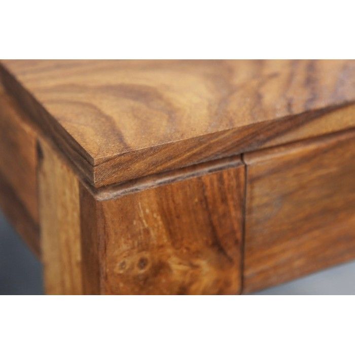 Tavolo da pranzo TAVINA 70 cm – Quadrato in legno massiccio di Sheesham verniciato