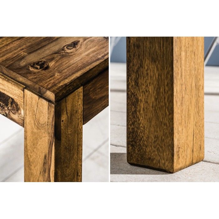 Tavolo da pranzo TAVINA 160–240 cm – Tavolo allungabile in legno massello di Sheesham verniciato