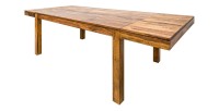 Esszimmertisch TAVINA 160–240 cm – Ausziehbarer Tisch aus lackiertem Sheesham-Massivholz
