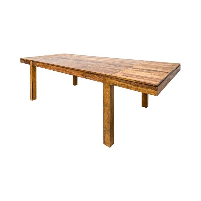 Tavolo da pranzo TAVINA 160–240 cm – Tavolo allungabile in legno massello di Sheesham verniciato