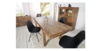 Tavolo da pranzo TAVINA 120–200 cm – Tavolo allungabile in legno massello di Sheesham verniciato