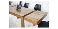 Tavolo da pranzo TAVINA 120–200 cm – Tavolo allungabile in legno massello di Sheesham verniciato