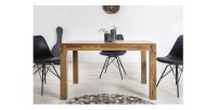 Tavolo da pranzo TAVINA 120–200 cm – Tavolo allungabile in legno massello di Sheesham verniciato
