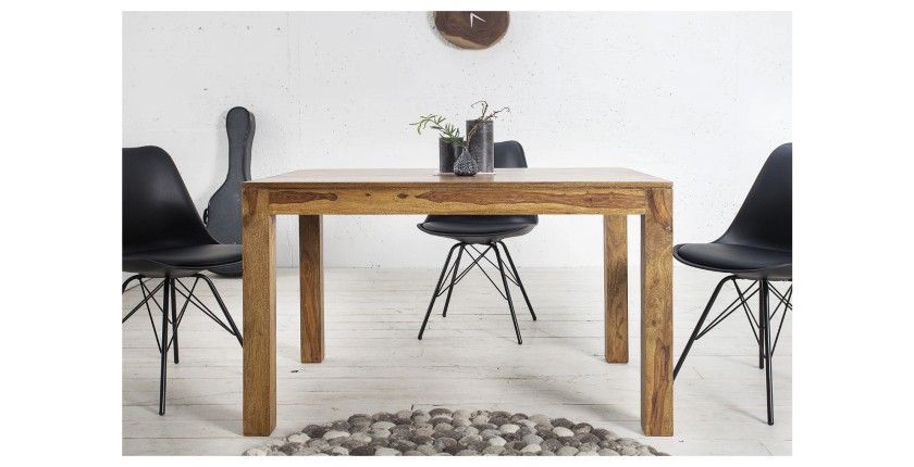 Tavolo da pranzo TAVINA 120–200 cm – Tavolo allungabile in legno massello di Sheesham verniciato