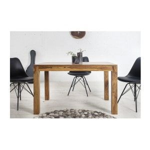 Tavolo da pranzo TAVINA 120–200 cm – Tavolo allungabile in legno massello di Sheesham verniciato