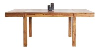 Tavolo da pranzo TAVINA 120–200 cm – Tavolo allungabile in legno massello di Sheesham verniciato