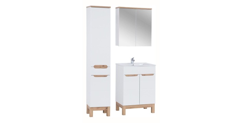 Ensemble ERMANO 80cm avec colonne et miroirs