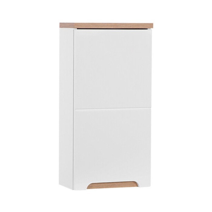 Set ERMANO: onderbouwmeubel 80cm + inbouwwastafel + sifon + kolom + opbergruimtes met spiegels