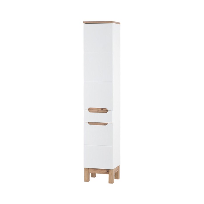 Set ERMANO: mobile sottolavabo 80cm + lavabo da incasso + sifone + colonna + contenitori con specchi