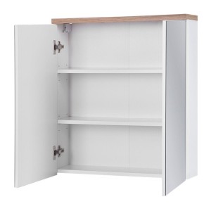 Meuble de rangement avec miroirs 60cm ouvert ERMANO