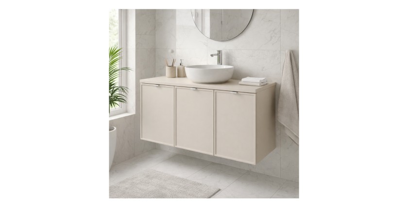 Badezimmer-Set BRAZZA: Unterschrank mit Schubladen 120cm + Waschtischplatte