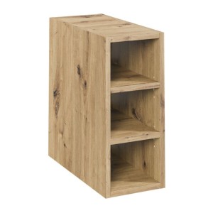 Badezimmer-Set BRAZZA: Waschtischunterschrank 80cm mit sichtbaren Fächern + Platte für Waschbecken