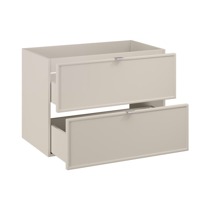 Badezimmer-Set BRAZZA: Waschtischunterschrank 80cm + rechteckiges Einbauwaschbecken