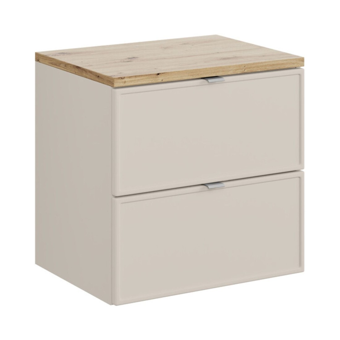 Badezimmer-Set BRAZZA: Waschtischunterschrank 60cm + Platte für Waschbecken