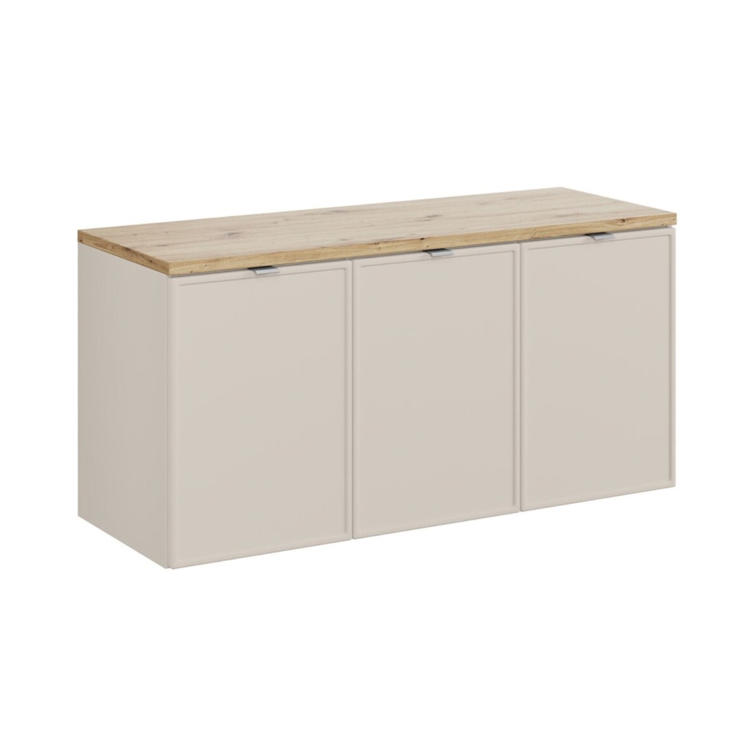 Badezimmer-Set BRAZZA: Unterschrank mit Schränken 120cm + Platte für Waschbecken