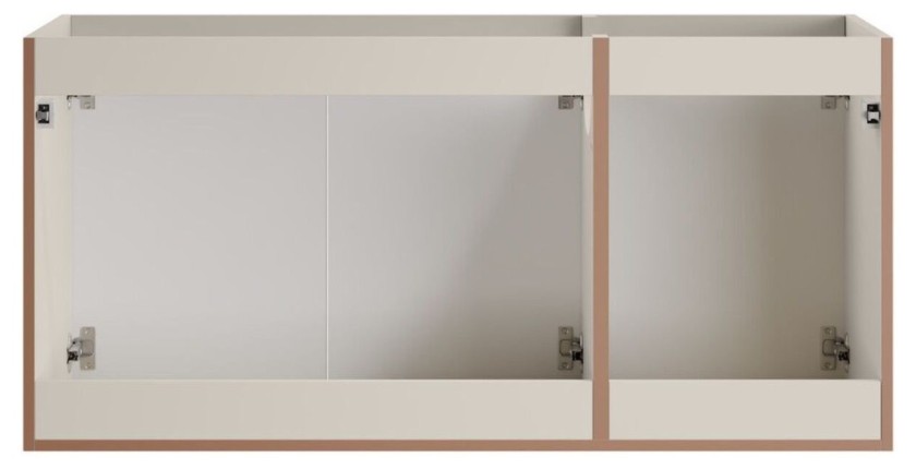 Meuble sous vasque à placards 120cm coloris cachemire BRAZZA vu de dos