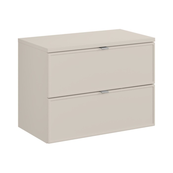 Badezimmer-Set BRAZZA: Waschtischunterschrank mit Schubladen 80cm + Platte für Waschbecken