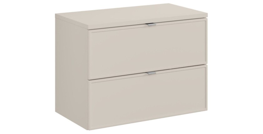 Badezimmer-Set BRAZZA: Waschtischunterschrank mit Schubladen 80cm + Platte für Waschbecken