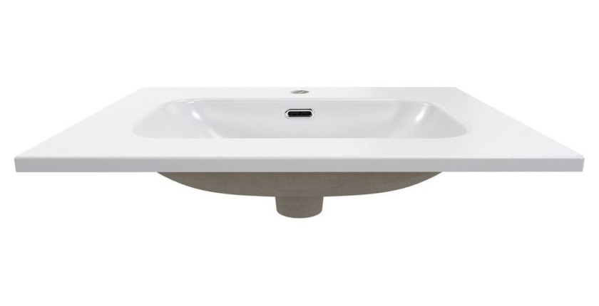 Badezimmer-Set BRAZZA: Waschtischunterschrank mit Schubladen 60cm + Einbauwaschbecken