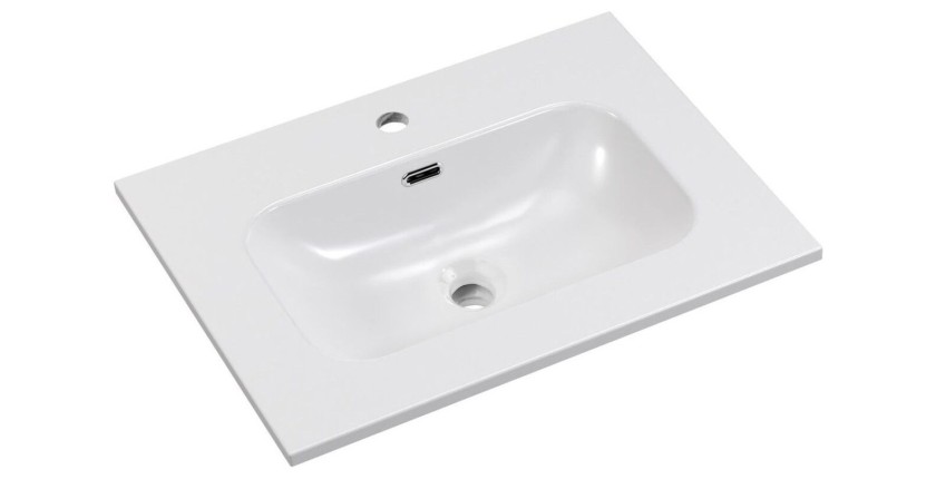 Badezimmer-Set BRAZZA: Waschtischunterschrank mit Schubladen 60cm + Einbauwaschbecken