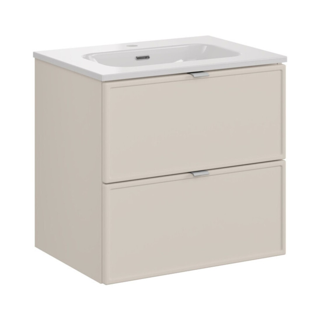 Badezimmer-Set BRAZZA: Waschtischunterschrank mit Schubladen 60cm + Einbauwaschbecken