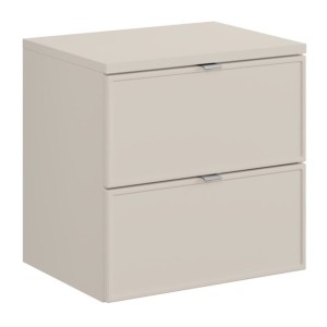 Ensemble BRAZZA : meuble sous vasque et plan pour vasque coloris cachemire 60cm