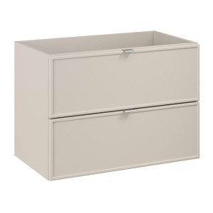 Meuble sous vasque 80cm coloris cachemire avec tiroirs collection BRAZZA