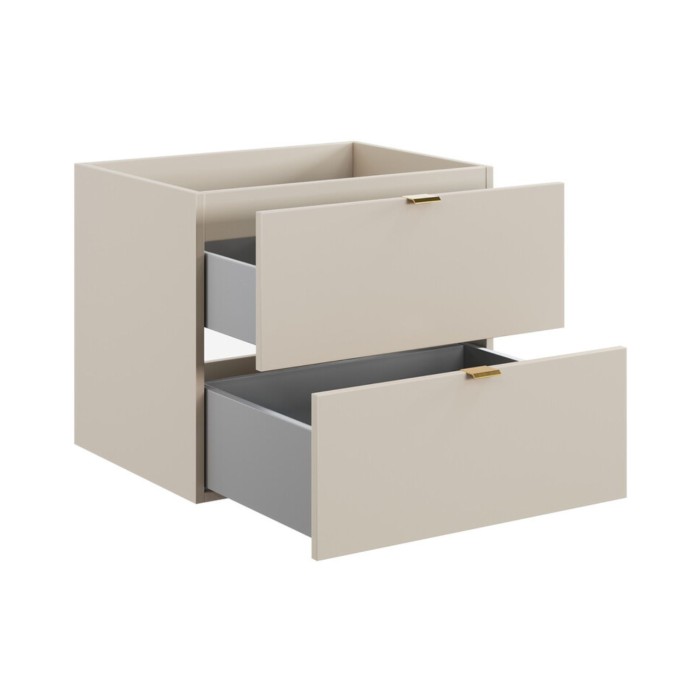 Badezimmer-Set BELLA: Unterschrank 120cm + Doppelwaschbecken rechteckig eingelassen