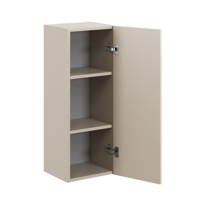 Badezimmer-Set BELLA: Waschtischunterschrank 120 cm + Doppelwaschbecken rechteckig eingelassen + Hochschrank