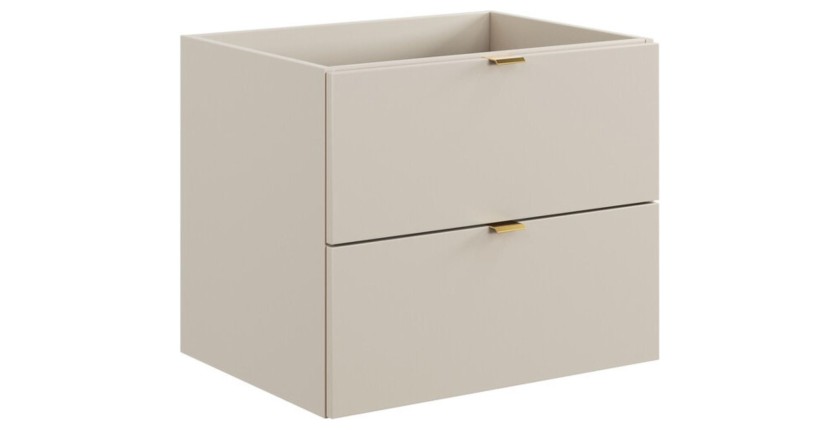 Meuble sous vasque 60cm coloris cachemire BELLA