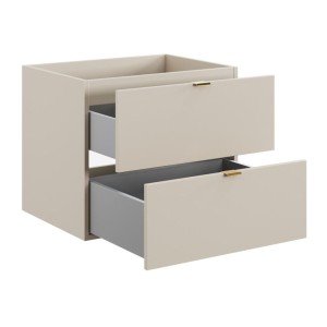 Meuble sous vasque 60cm coloris cachemire BELLA ouvert