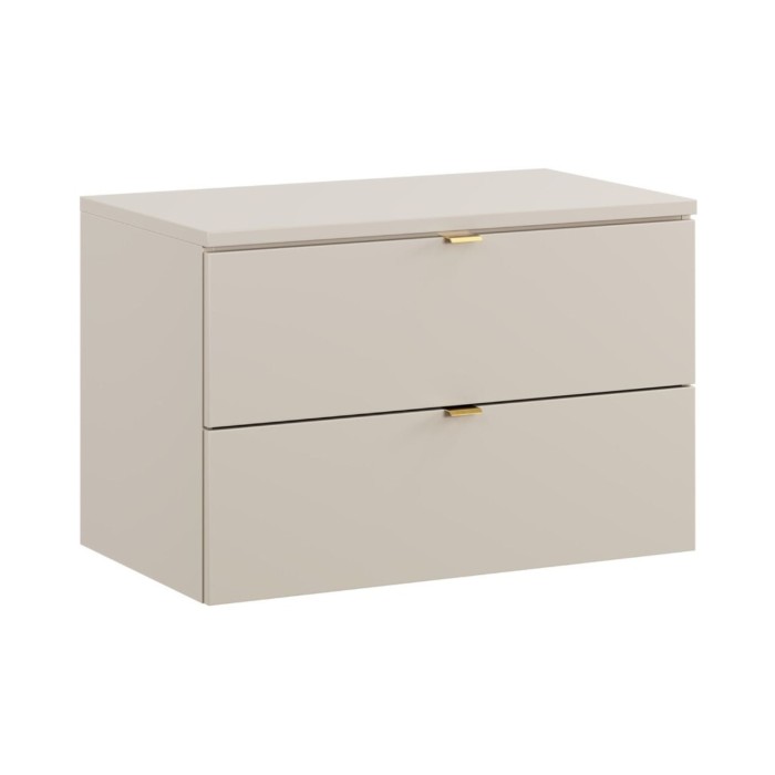 Badezimmer-Set BELLA: Waschtischunterschrank 80cm + Platte für Waschbecken