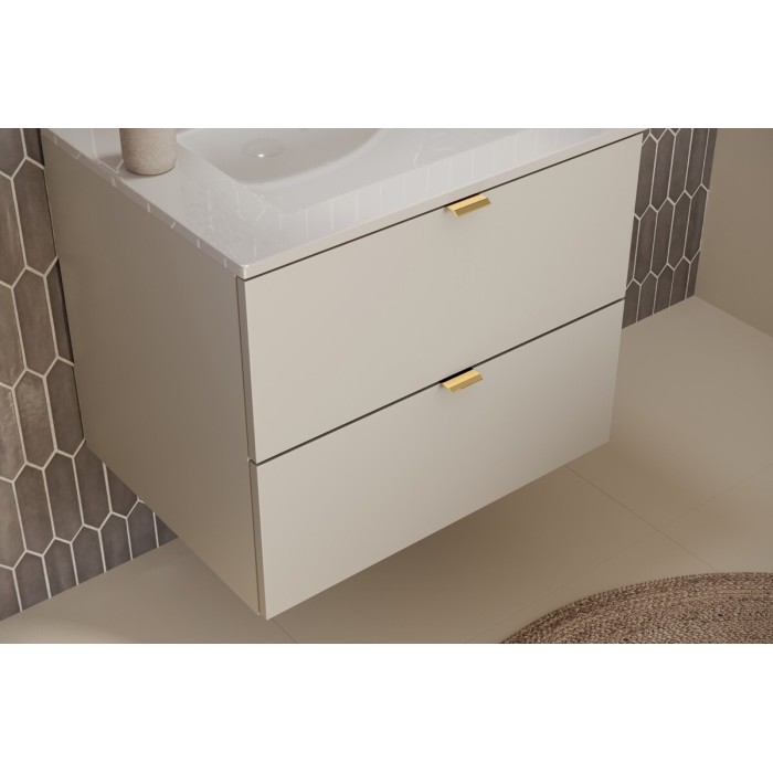 Zoom sur le meuble sous vasque BELLA 60cm vu de haut