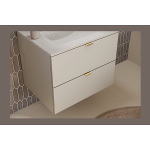 Zoom sur le meuble sous vasque BELLA 60cm vu de haut