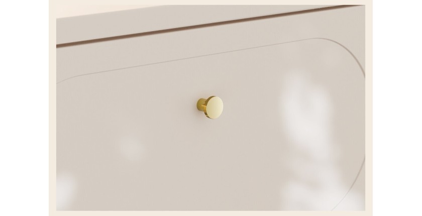 Badezimmer-Set TORNADO beige: Unterschrank 60cm + Waschtischplatte + Aufbewahrungssäule