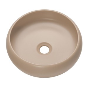 Vasque à poser ronde marron cappuccino