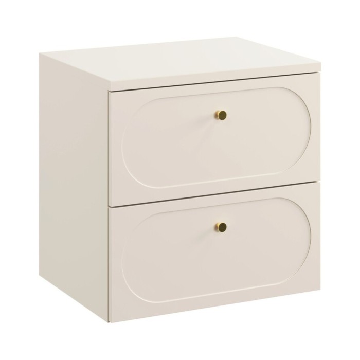 Badezimmer-Set TORNADO beige: Unterschrank 60cm + Platte für Waschbecken
