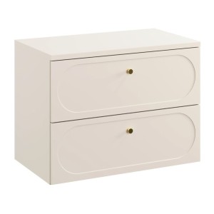 Ensemble meuble sous vasque et plan vasque TORNADO 80cm