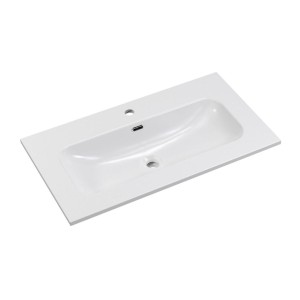 Vasque à encastrer blanche en céramique