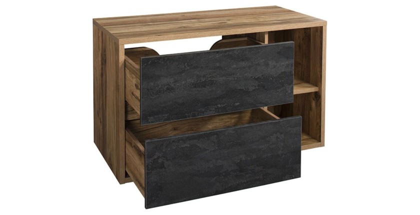 Meuble sous vasque GABI 100cm ouvert