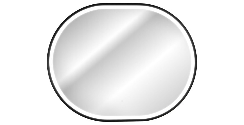 Spiegel Badezimmer LED Gold Oval 90x70 cm Design