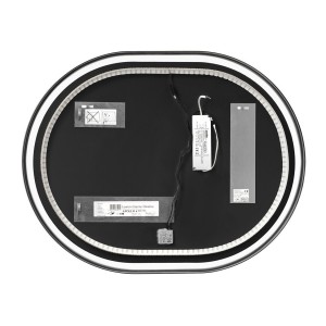 Spiegel Badezimmer LED Gold Oval 90x70 cm Design