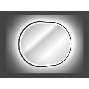 Spiegel Badezimmer LED Gold Oval 90x70 cm Design