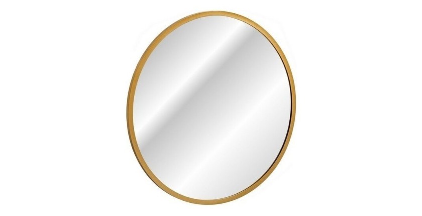 Miroir salle de bain LED rond noir 80x80 cm design