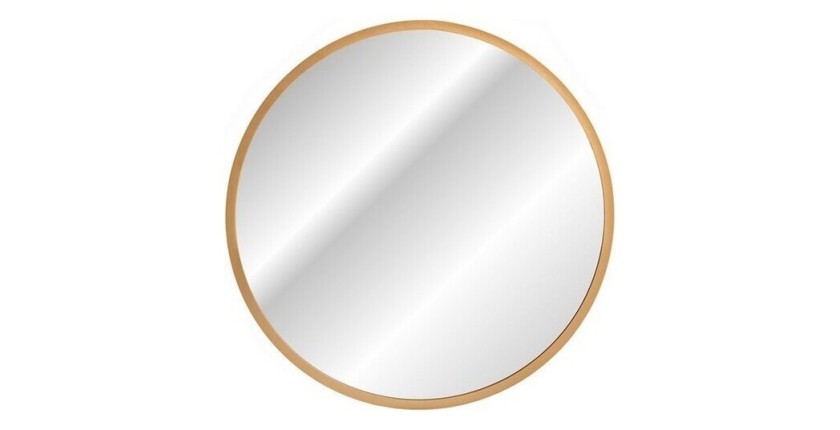 Spiegel Badezimmer LED rund golden 60x60 cm Design