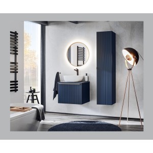 Spiegel Badezimmer LED rund golden 60x60 cm Design