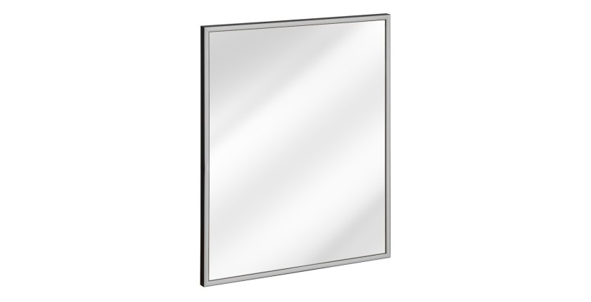 Spiegel Badezimmer LED rechteckig Graphit 83x68 cm Design