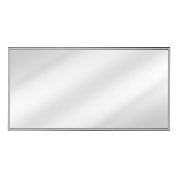 Specchio da bagno rettangolare grafite 123x68 cm design