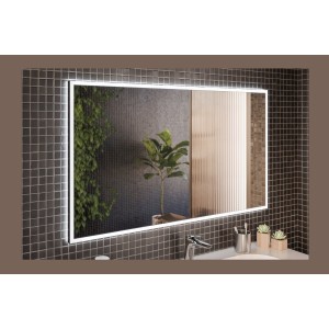 Spiegel Badezimmer rechteckig Graphit 123x68 cm Design