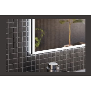 Spiegel Badezimmer rechteckig Graphit 123x68 cm Design